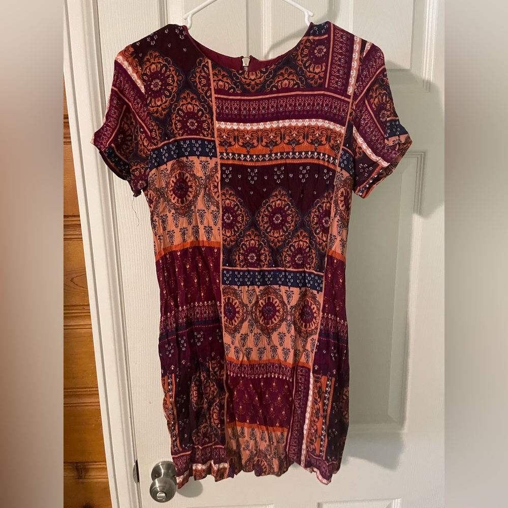 Vici Multicolor Boho Print dress